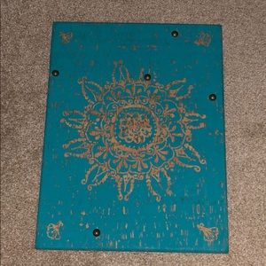 Cork board with thumbtacks